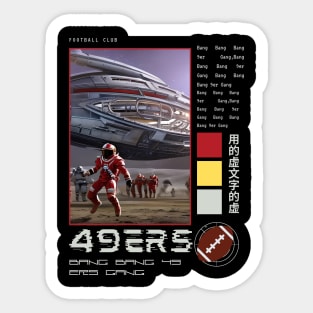 Bang Bang 9er Gang , 49 ers graphic design Sticker